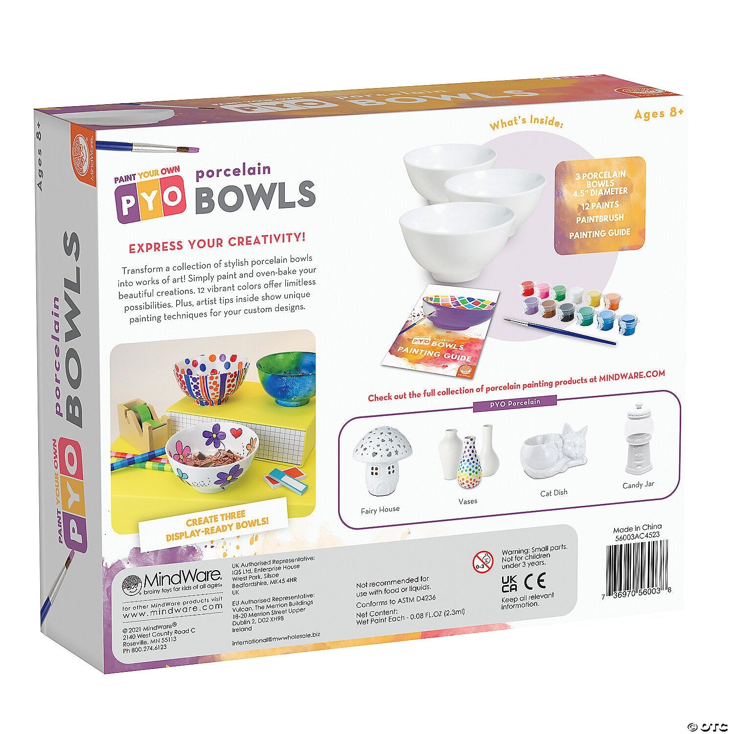Mindware - Paint - Your - Own Porcelain Bowls