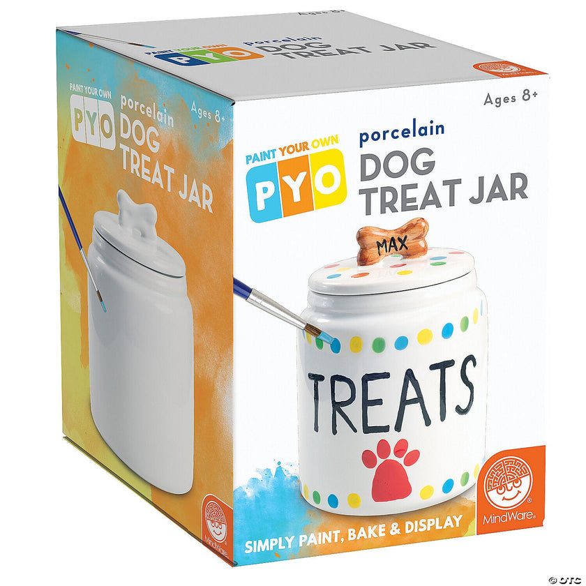 Mindware - Pot à friandises pour chien en porcelaine à peindre soi-même
