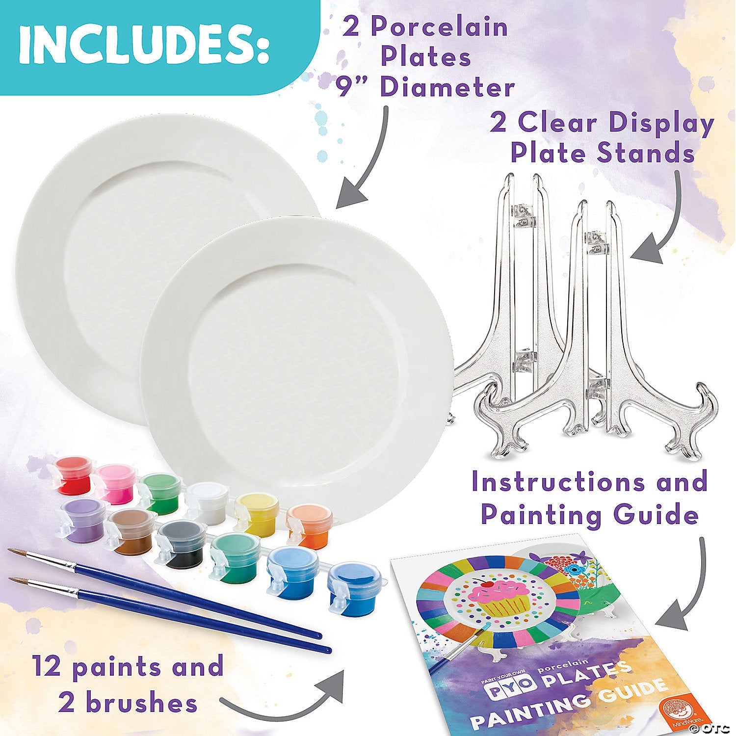 Mindware - Paint - Your - Own Porcelain Plates