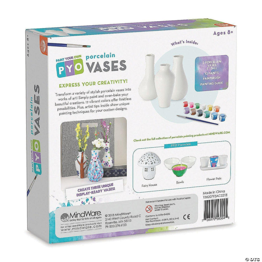 Mindware - Paint - Your - Own Porcelain Vases
