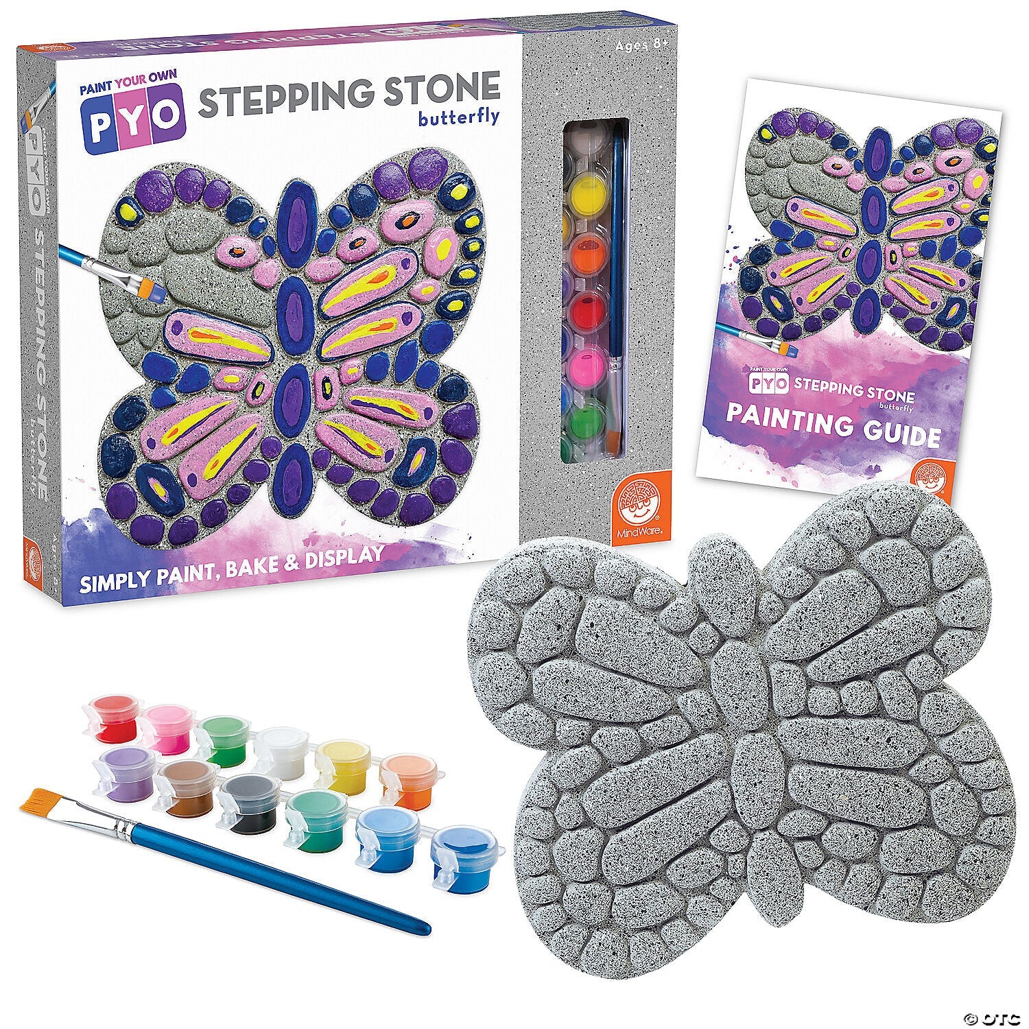 Mindware - Paint - Your - Own Stepping Stone - Butterfly