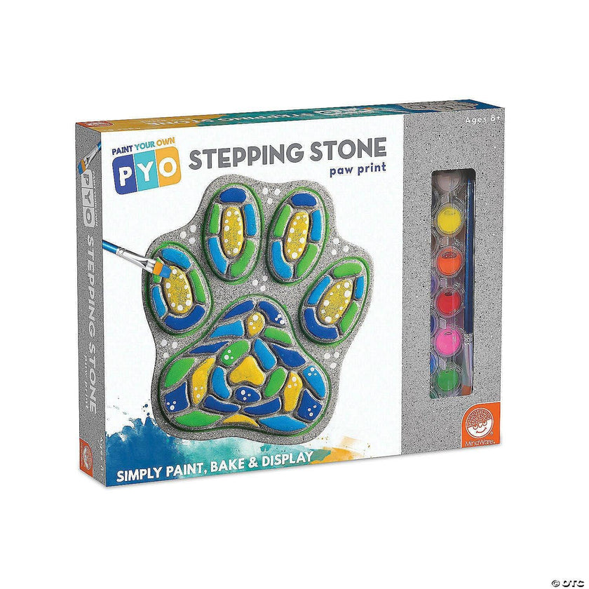 Mindware - Paint - Your - Own Stepping Stone - Paw Print