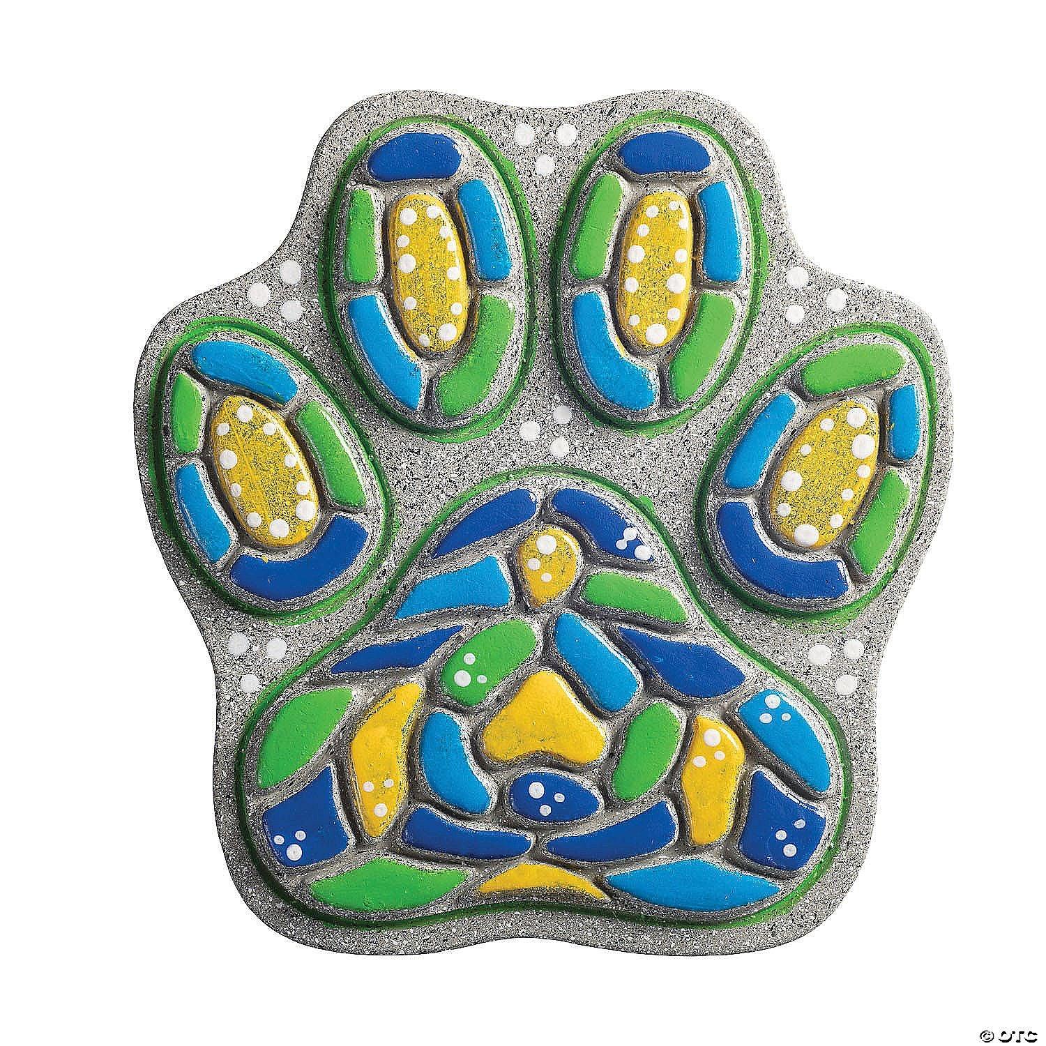 Mindware - Paint - Your - Own Stepping Stone - Paw Print