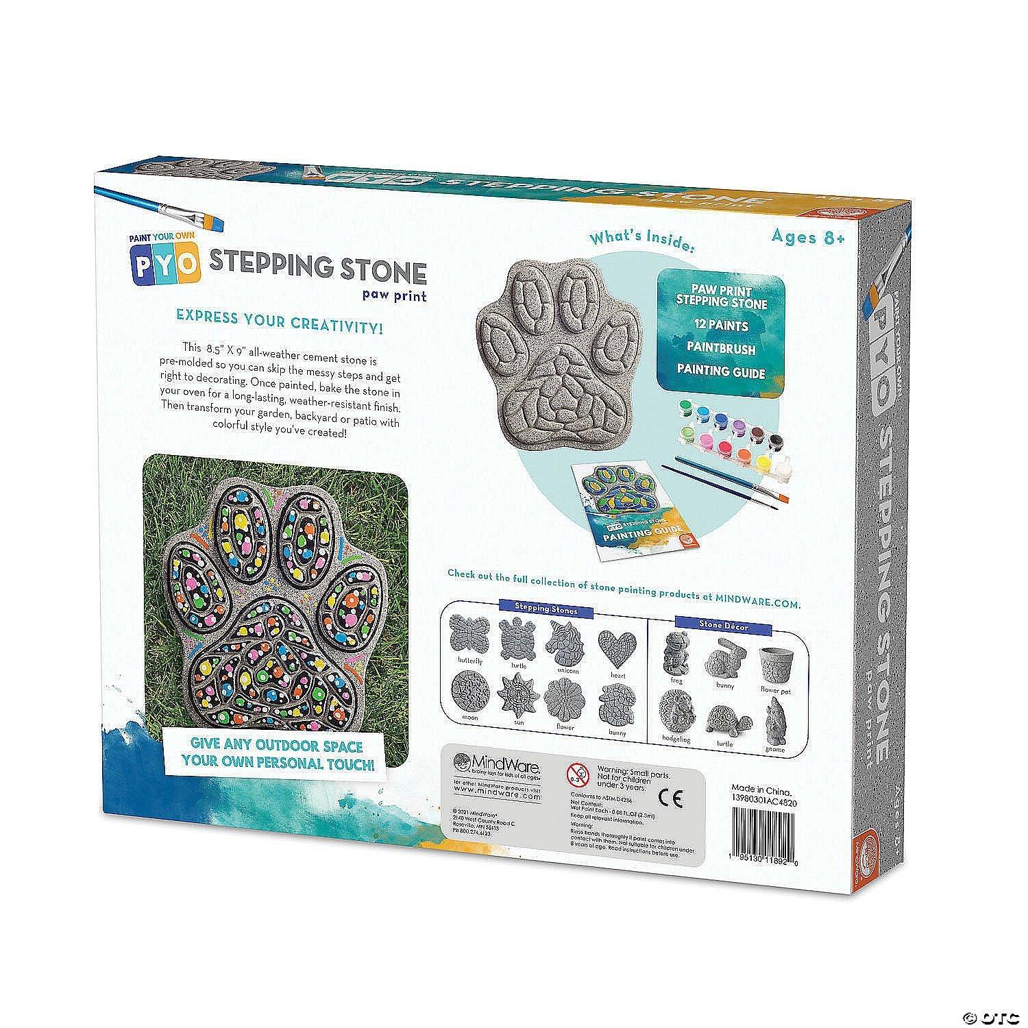 Mindware - Paint - Your - Own Stepping Stone - Paw Print