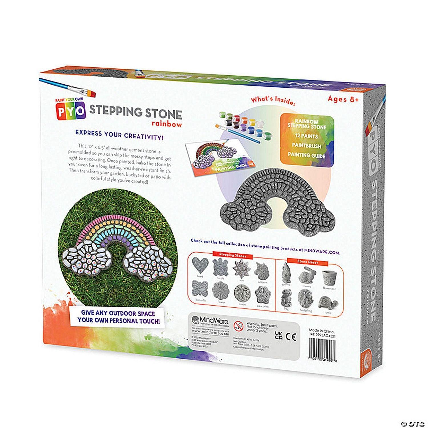 Mindware - Paint - Your - Own Stepping Stone - Rainbow
