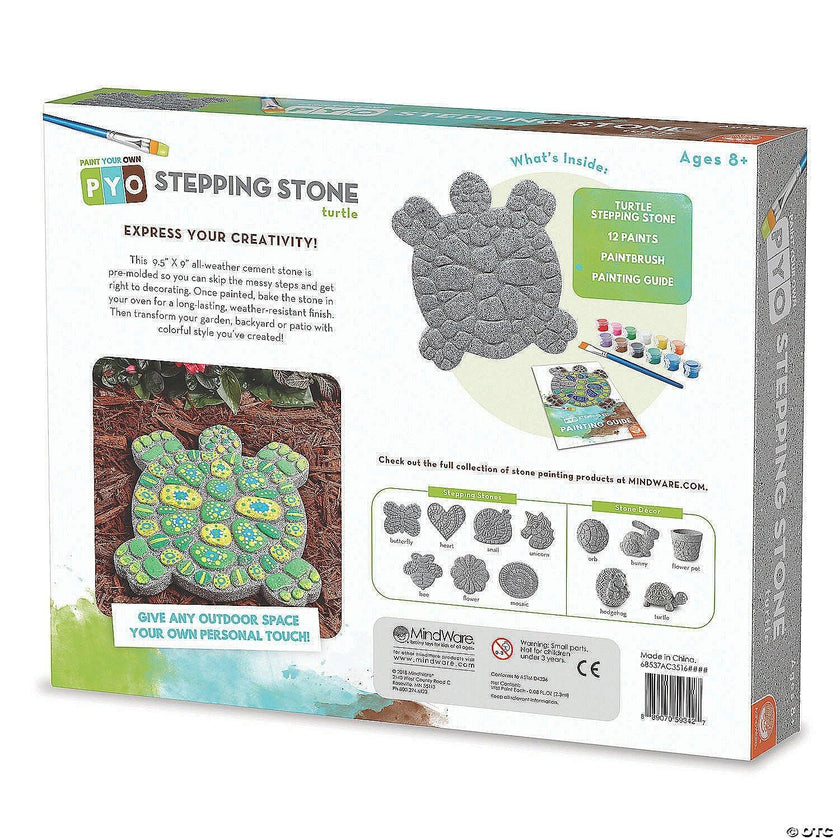 Mindware - Paint - Your - Own Stepping Stone - Turtle