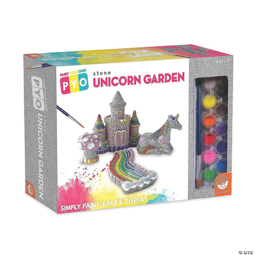 Mindware - Paint - Your - Own Stone - Unicorn Garden