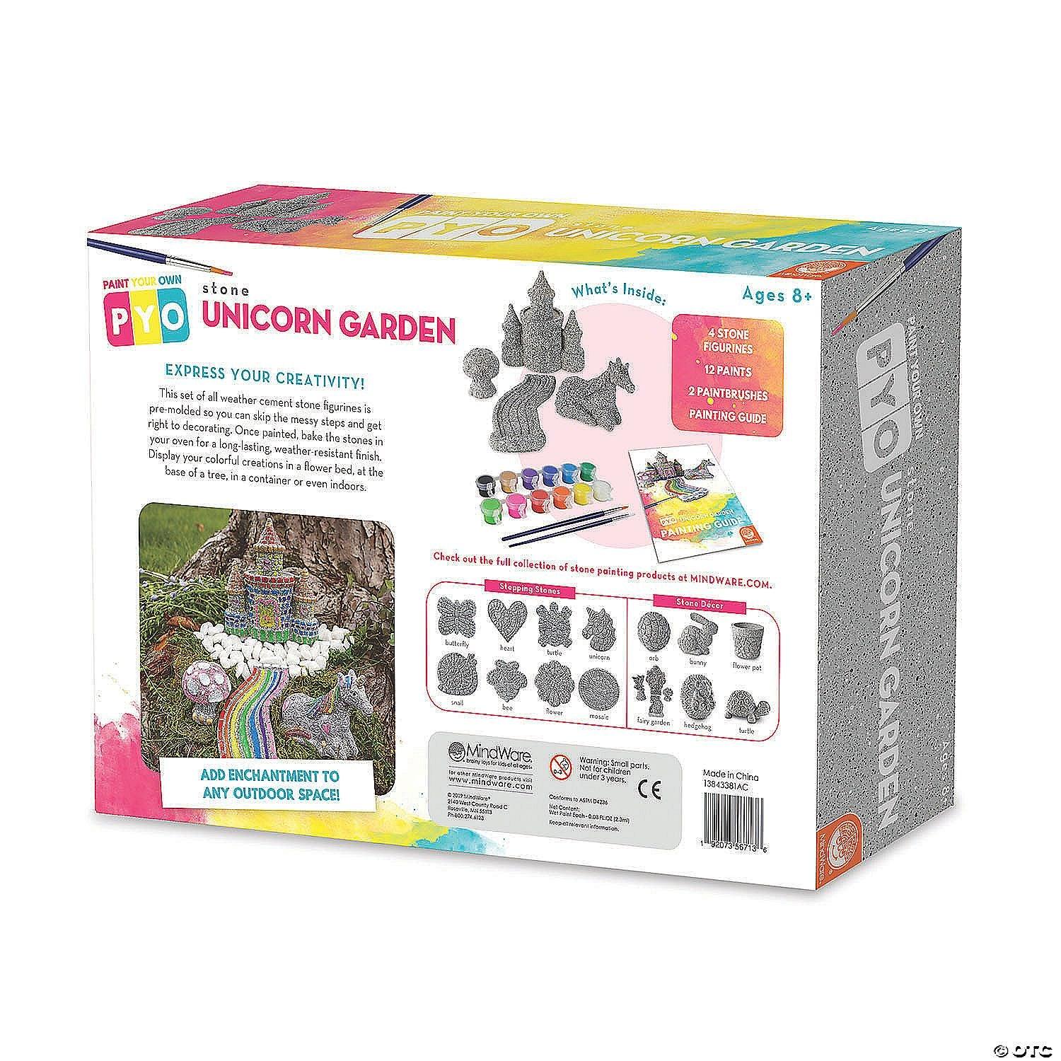 Mindware - Paint - Your - Own Stone - Unicorn Garden