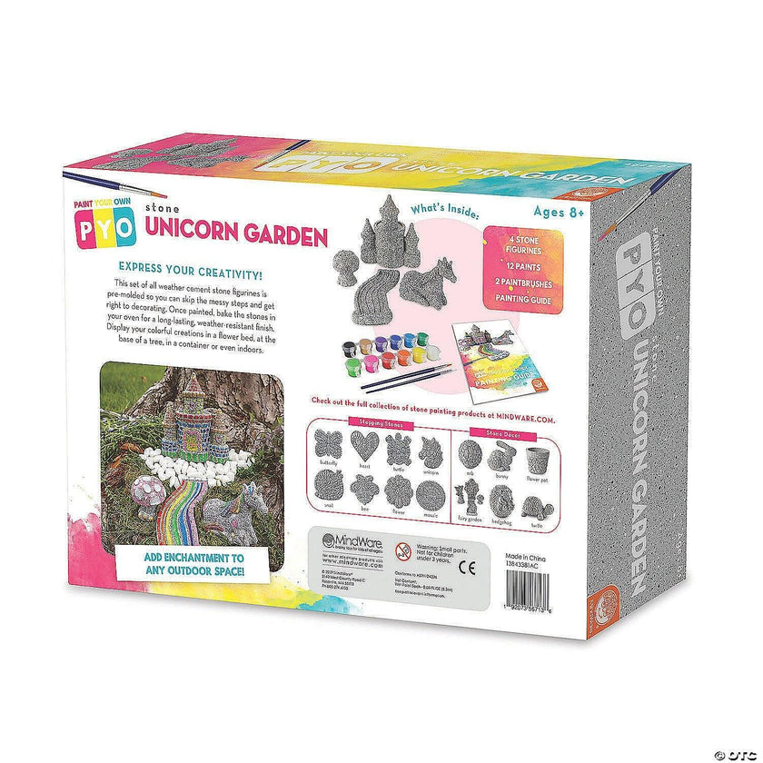 Mindware - Paint - Your - Own Stone - Unicorn Garden