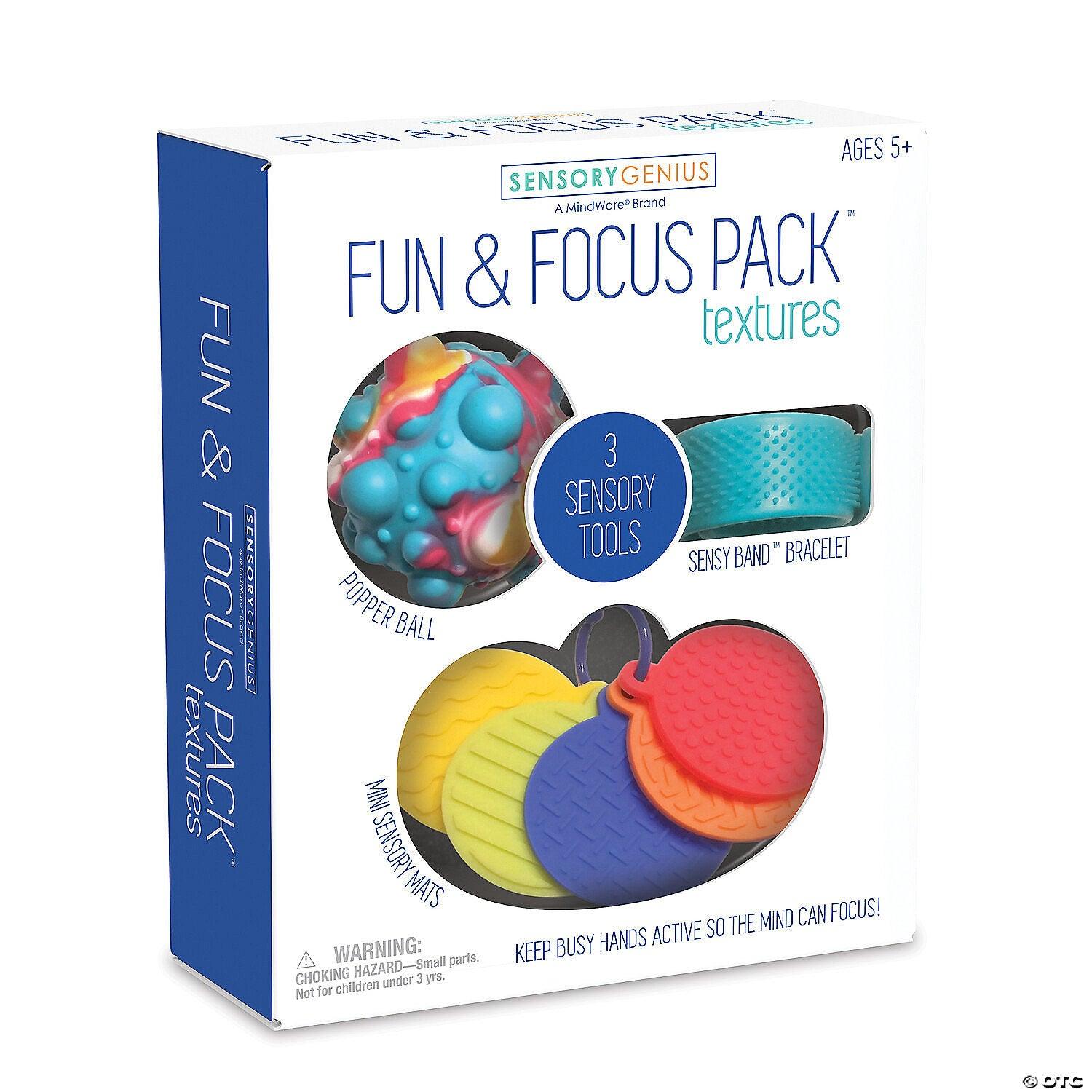 Mindware - Sensory Genius Fun & Focus Pack: Textures Fidget Toy Set