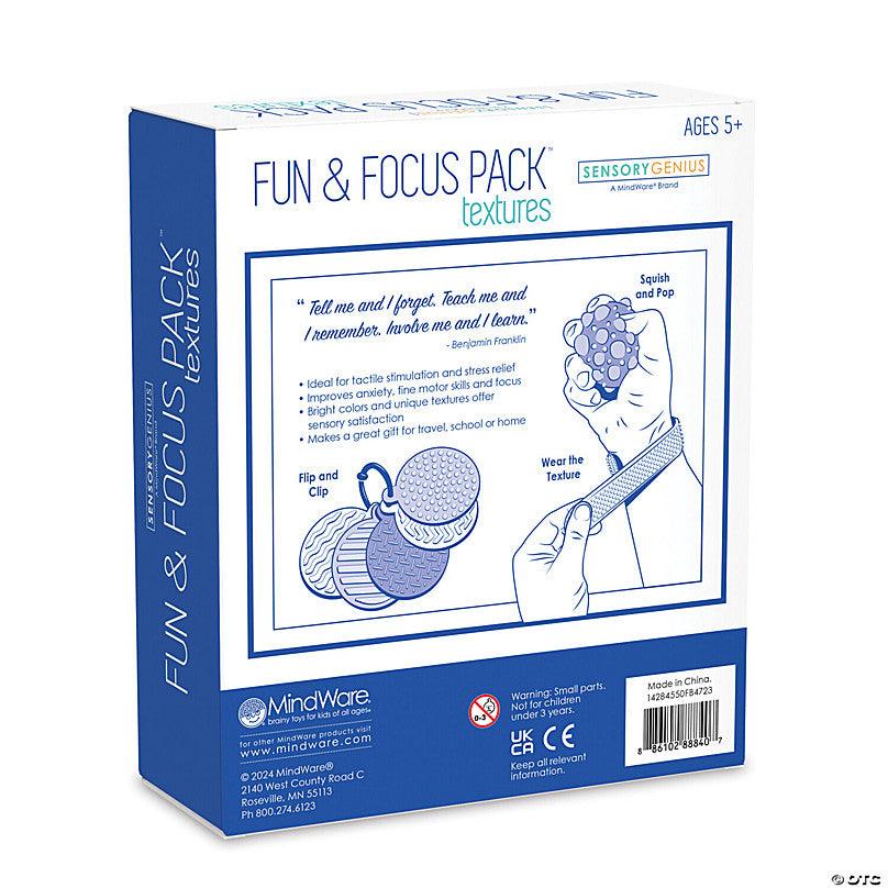 Mindware - Sensory Genius Fun & Focus Pack: Textures Fidget Toy Set