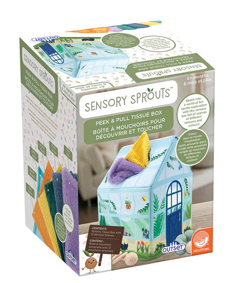 Mindware - Sensory Sprouts Peek & Pull Tissue Box (Bilingual)