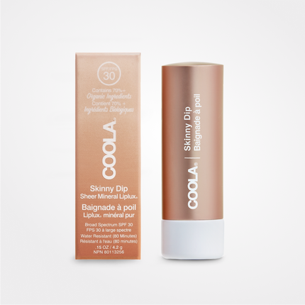 COOLA Mineral Liplux® Organic Tinted Lip Balm Sunscreen SPF 30 Skinny Dip