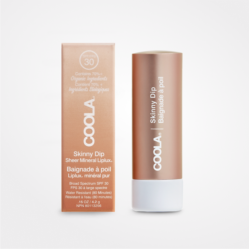 COOLA Mineral Liplux® Organic Tinted Lip Balm Sunscreen SPF 30 Skinny Dip