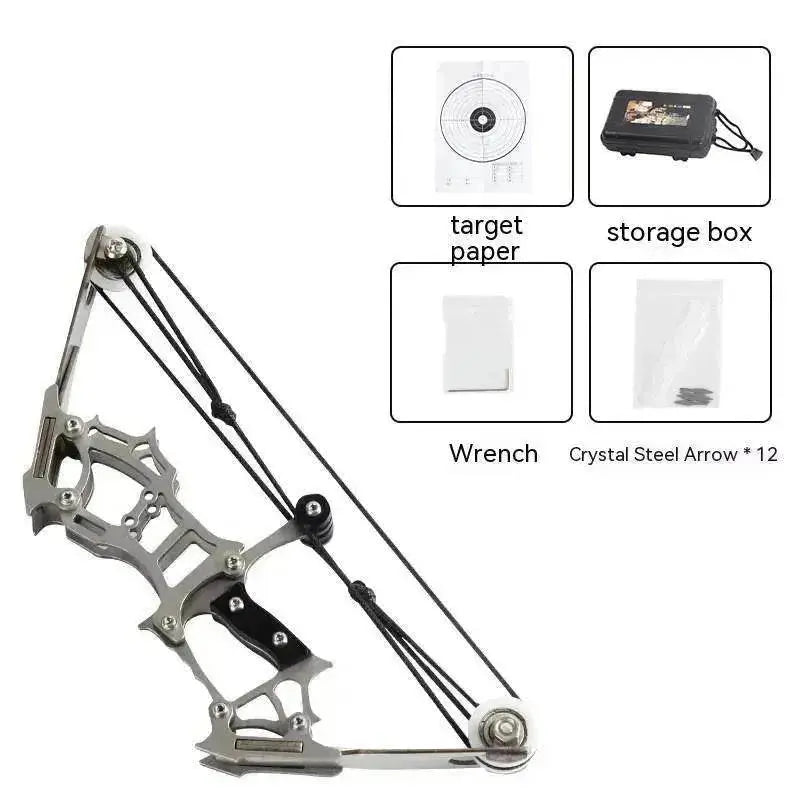 Mini Stainless Steel Composite Pulley archery Bow