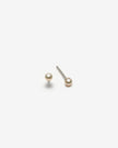 Mini boucles d’oreilles avec perles - Idéales pour deuxième trou d'oreilles - 3 mm