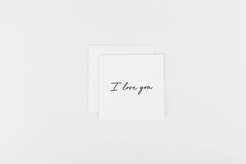 I Love You - Mini Notecard