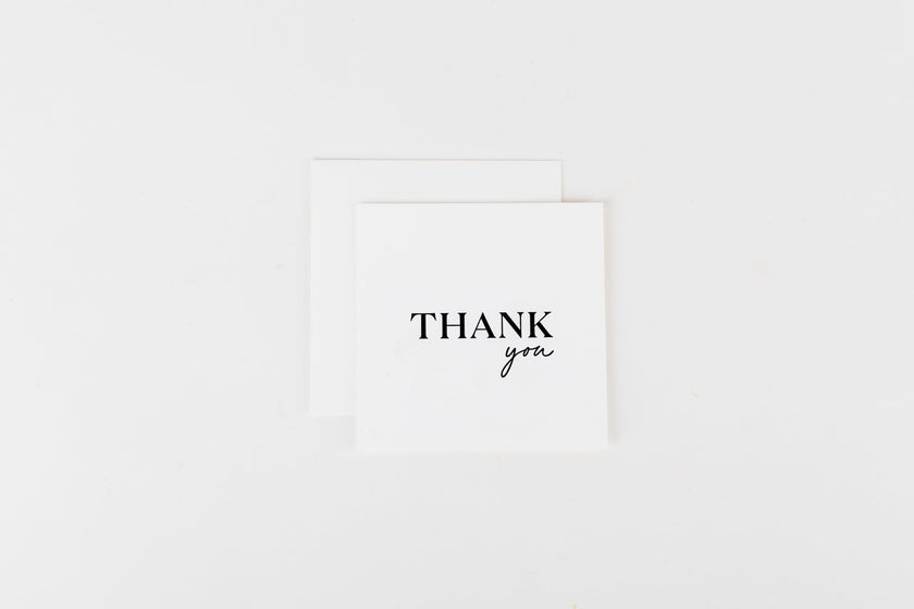 Thank You - Mini Notecard