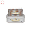 Mini Suitcase Elephant & Stripe - Set of 2
