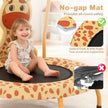 Mini Trampoline for Toddlers with Foam Padded Handle and Safety Padded Cover-Orange