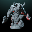 Minotaur with Dual Axes | Medium (1in base) | 5e