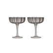 Mizu Coupe Glass - Pack of 2 - Grey