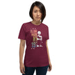 Blondie - NY Blondie 1974 Split T-Shirt (Maroon)