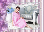 Modal Long Small Floral Pajamas For Women
