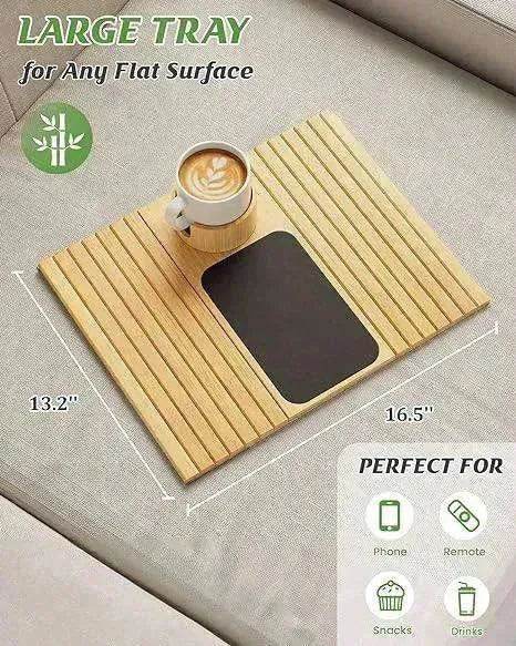 Modern Stylish Minimalist Bamboo Sofa Tray