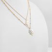 Monstera Leaf Layered Necklace