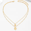 Monstera Leaf Layered Necklace