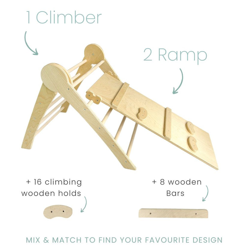 CRANBERRY CLIMBER - Montessori Wooden Triangle
