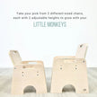 PAPAYA DOUBLE - Adjustable Montessori Table & Chair Set for Two