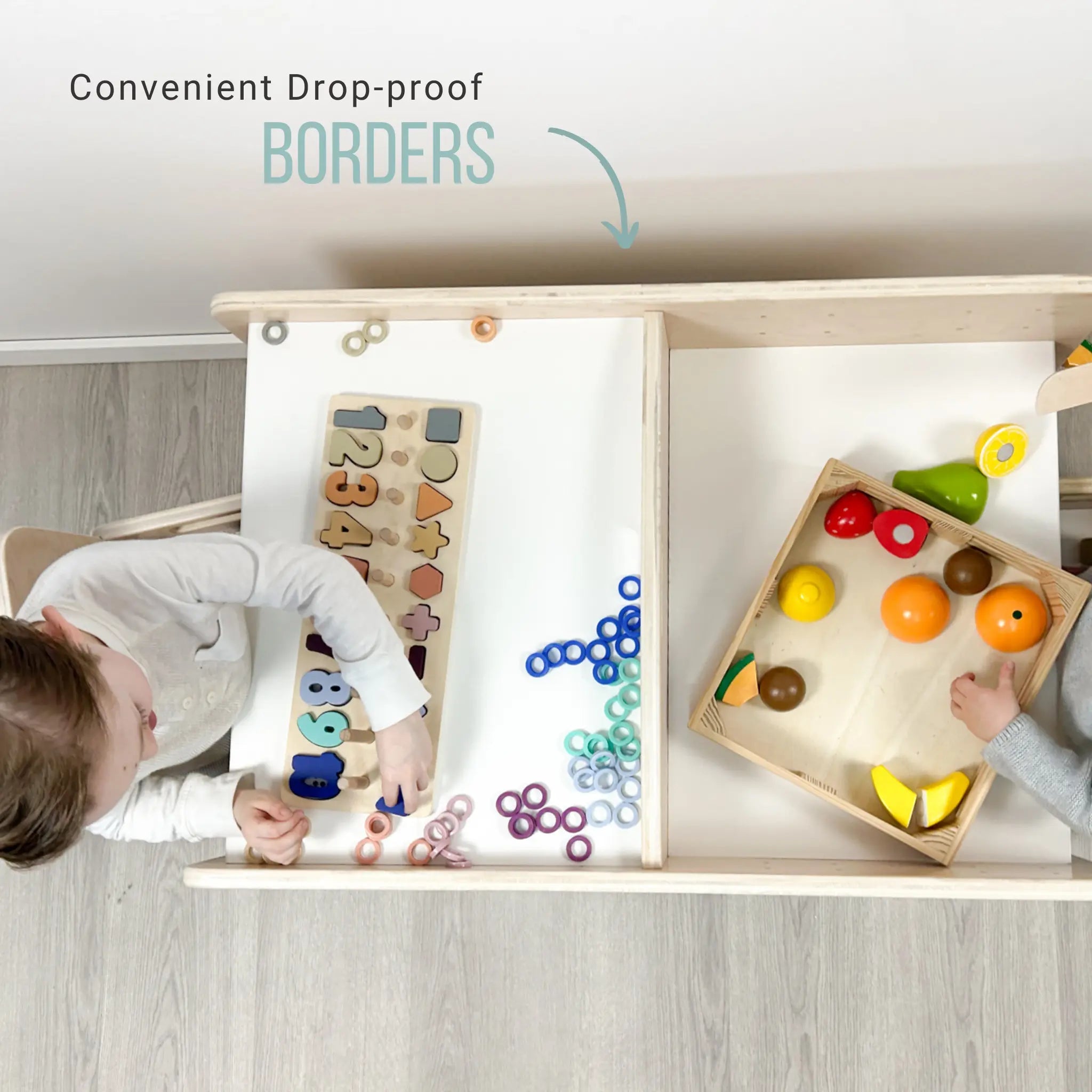 PAPAYA DOUBLE - Adjustable Montessori Table & Chair Set for Two