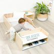 APPLE CRIB - Lit Montessori au sol avec barrières et étagères