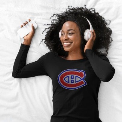 Montreal Canadiens Rhinestone Shirt – NHL Hockey Sparkle Bling Tee | Blingdazzel
