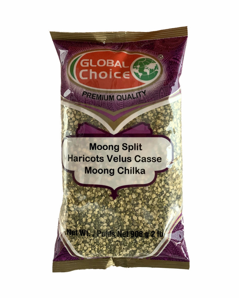 Global Choice Moong Spilt 908gm (Moong Chilka 2lb)