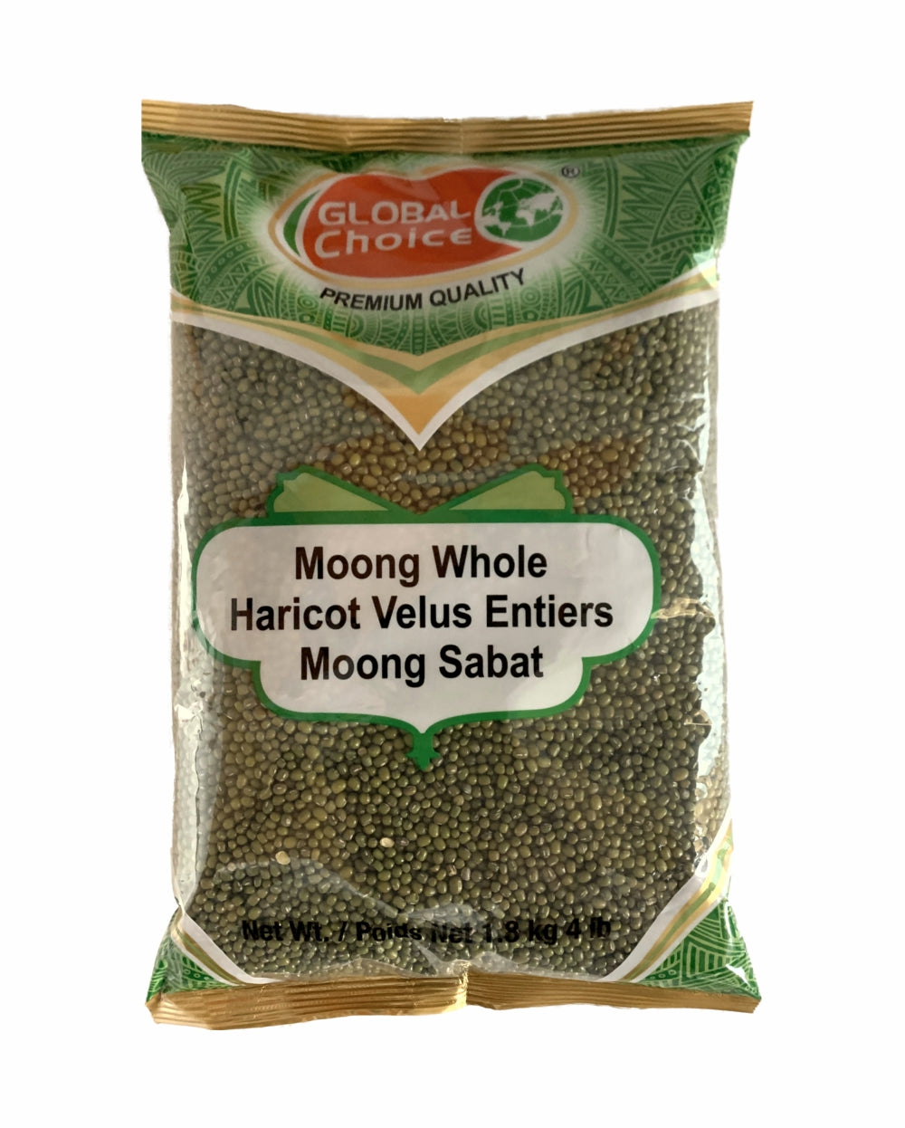 Global Choice Moong Whole 1.8kg ( Moong Sabut 4lb)