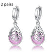 Moonlight Opal Silver Tears Earrings
