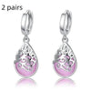 Moonlight Opal Silver Tears Earrings