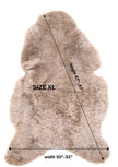 Shorn Taupe Icelandic Sheepskin