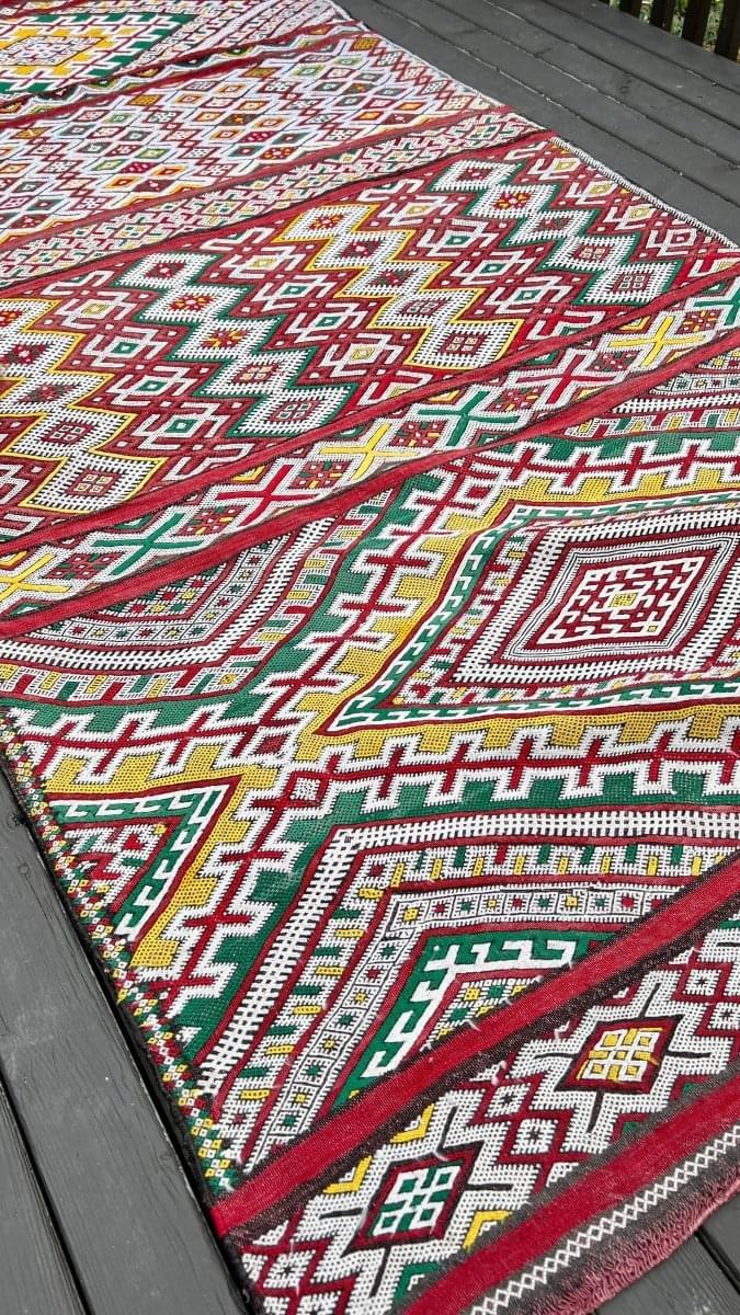Moroccan Marmoucha Soumak Rug | 4' x 8' 5