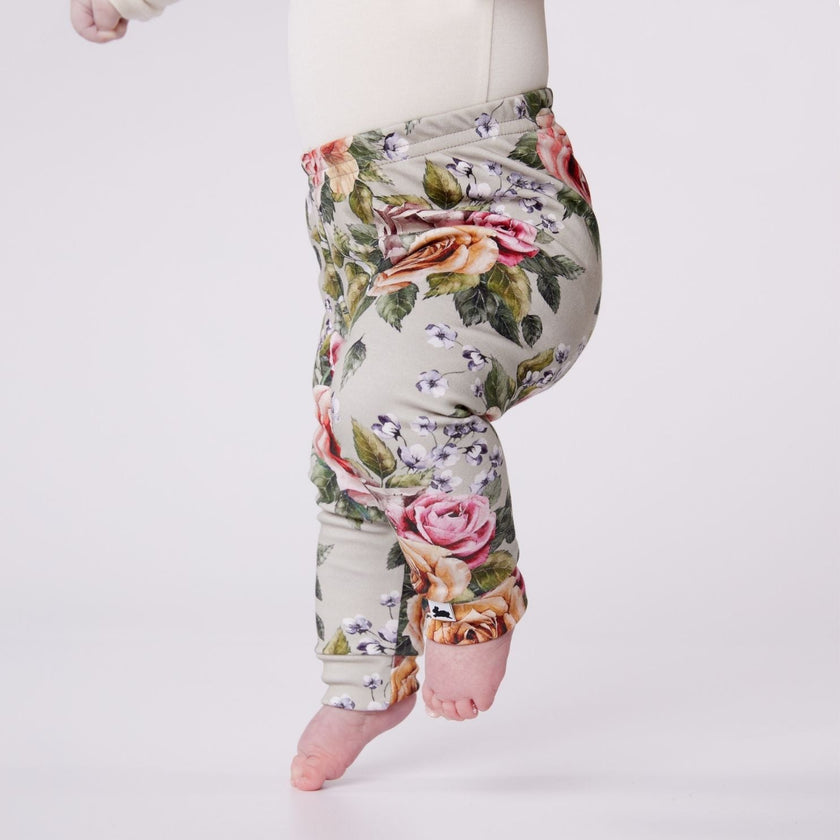 Baby Bamboo Leggings | Antique Floral