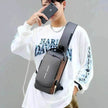 Motorcycle Password Anti theft Men's Fashion Chest Bag Fanny Pack