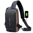 Motorcycle Password Anti theft Men's Fashion Chest Bag Fanny Pack