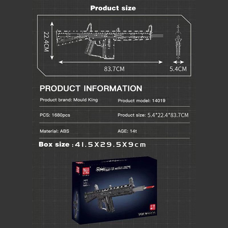 Mould King 14019 - Assault 12 Automatic Shotgun