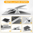 Solar Panel Tilt/Flip Mount Adjustable Assembly Rack Holder