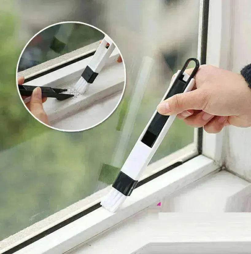 Multi purpose Groove Cleaning Brush With Dustpan Gap for Corners