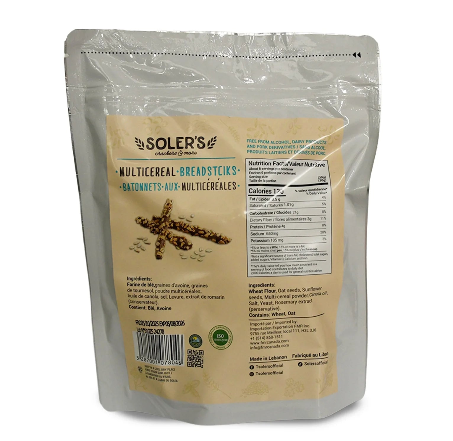 Soler's Multicereal Breadsticks