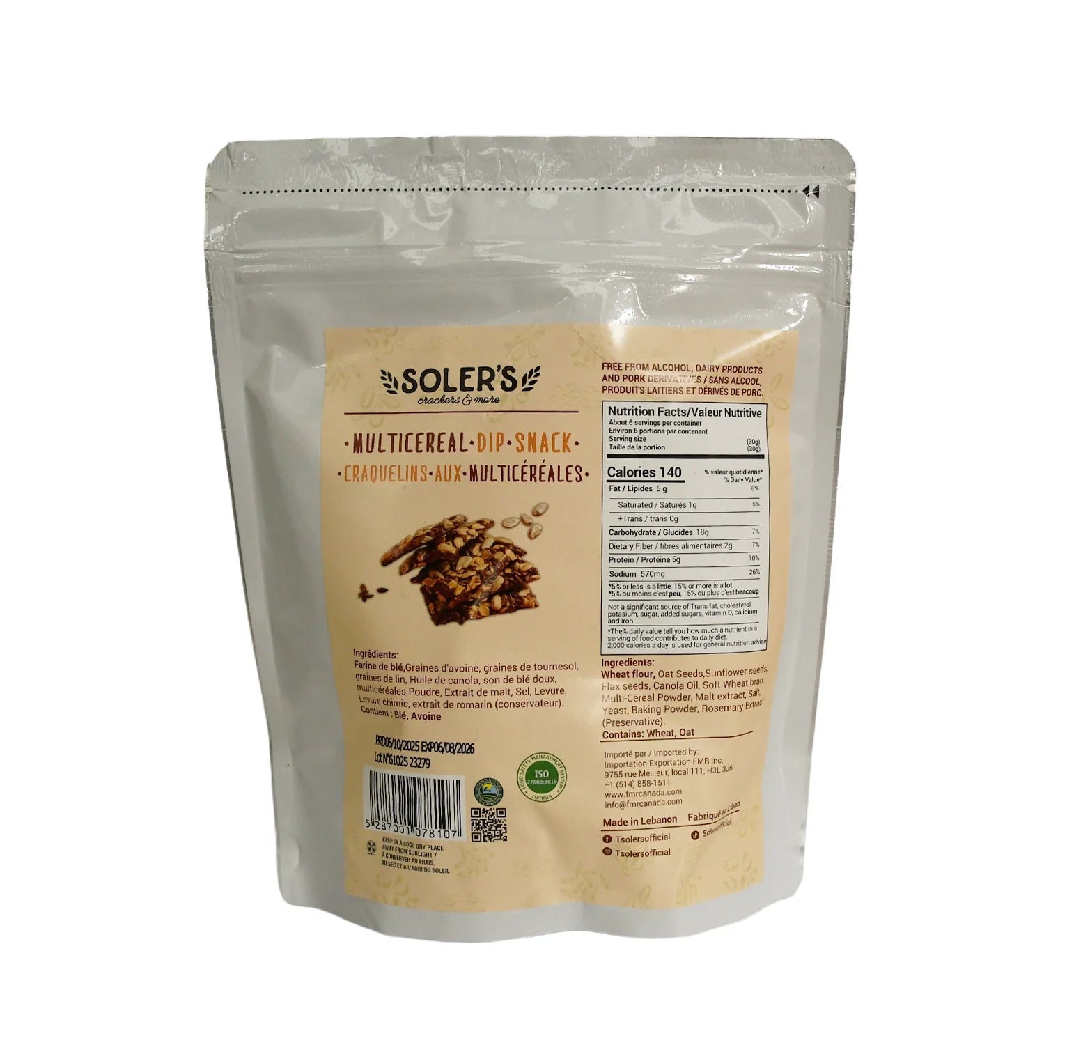 Soler's Multicereal Dip Snack